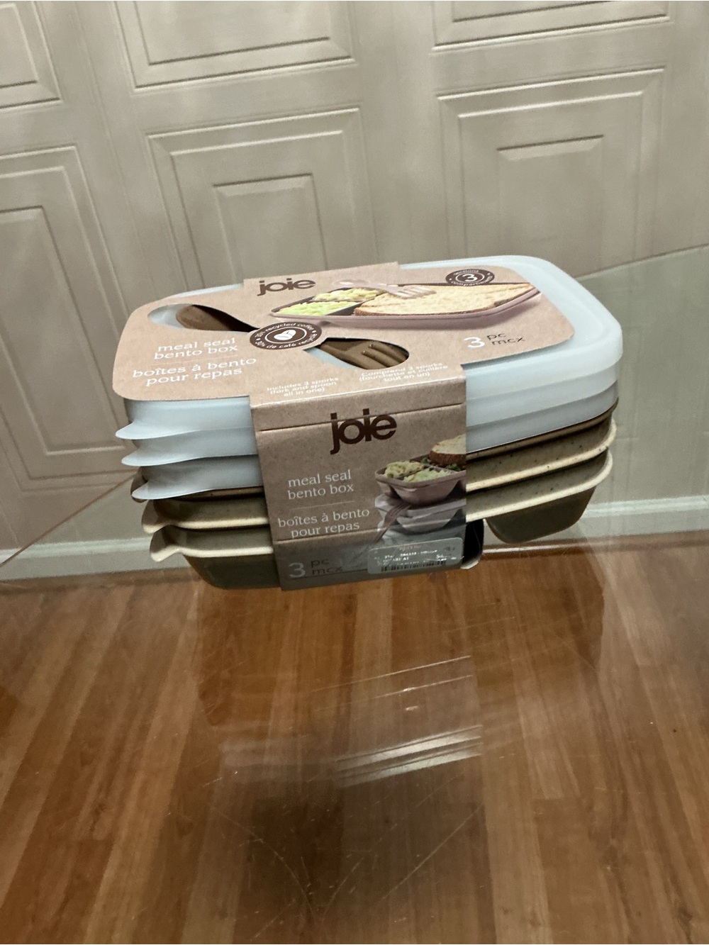 Brand NewJoie Meal Seal Bento Boxes with Lids and Sporks, BPA Free, Set of 3 New - Picture 3 of 4